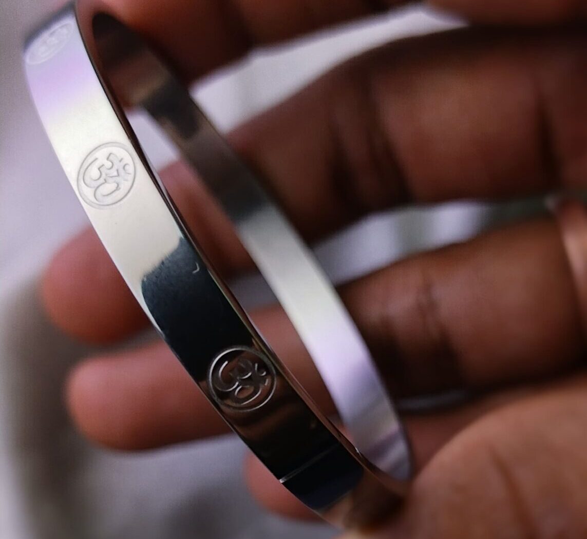 All in house - Om Kada SIlver for Men