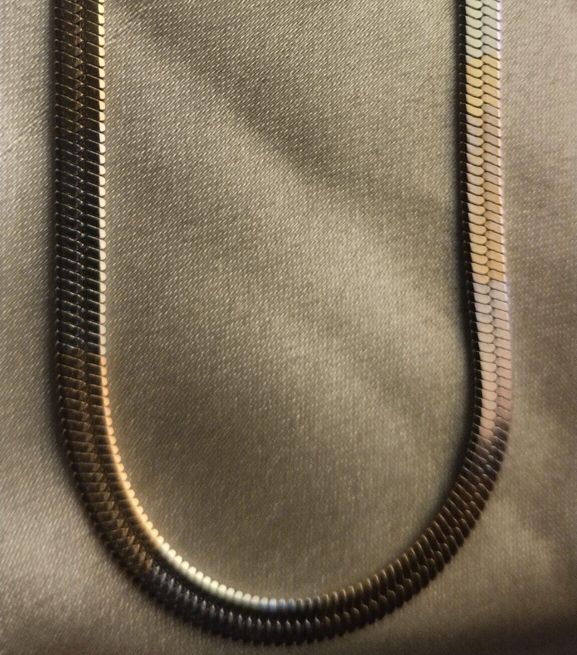 Stylish Dual Tone Gold Silver Plated Snake Chain for Men - Image 2