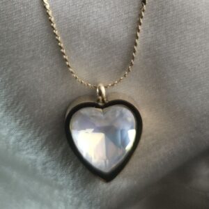 Heart Pendant with Shiny Layer Chain Necklace for Women