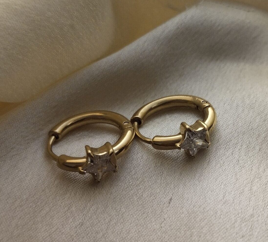 Sassy Star Gold Plated Earring For Women