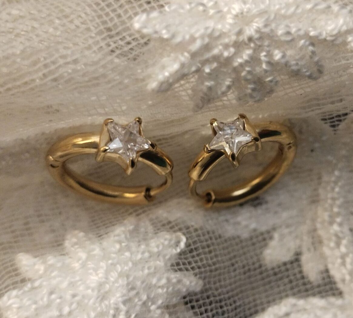 Sassy Star Gold Plated Earring For Women